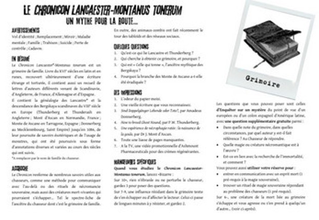 Le Chronicon Lancaester-Montanus tonerum - Un Mythe pour la route screenshot