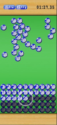 Line up numbers screenshot