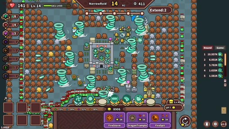 Elements and build screenshot