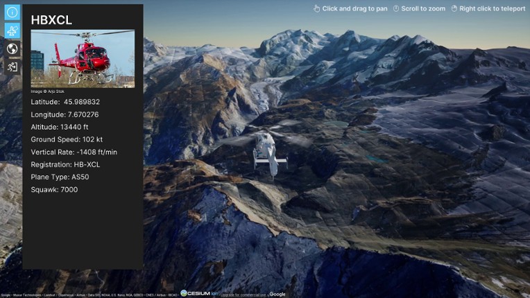 FlightTracker3D screenshot