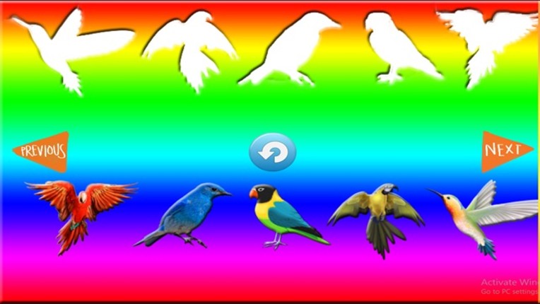 Fun Learning Birds Stencil for Kids screenshot