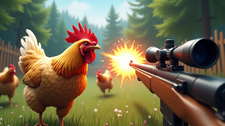 Chicken Gun Attack Shooter screenshot
