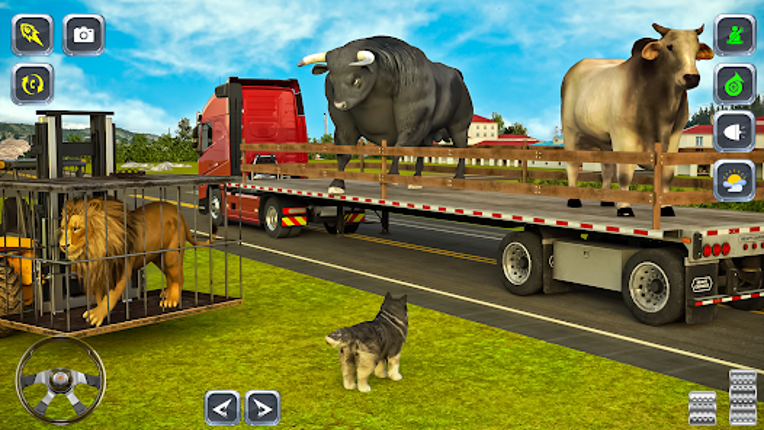 Real Animal Cargo Truck Game screenshot
