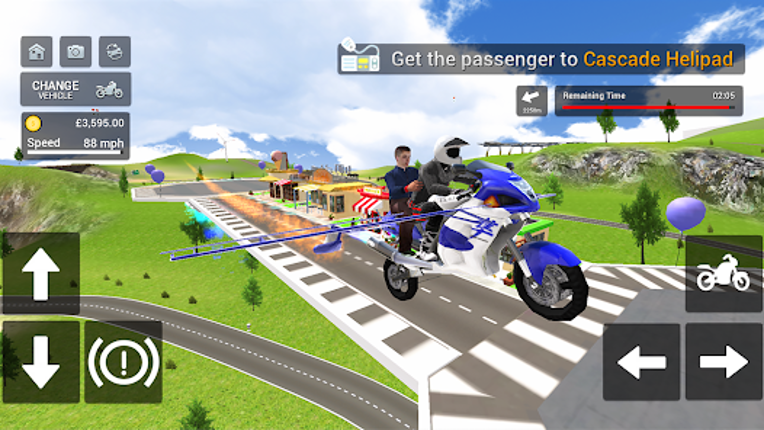Flying Motorbike Simulator screenshot