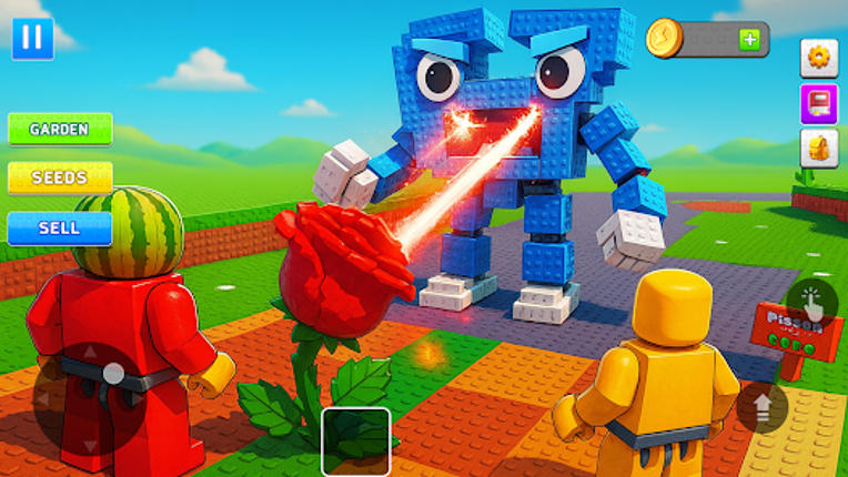 Plants vs Memerots Attack 3D Image