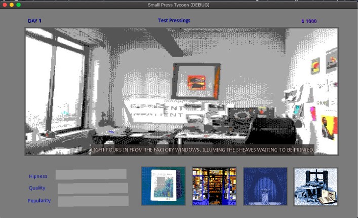 Small Press Tycoon screenshot