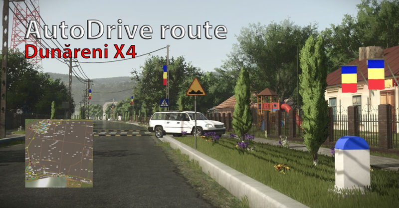 Autodrive route for Dunăreni X4 - FS25 Image