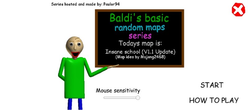 Baldi's Basics Random Map Series: Insane School Image