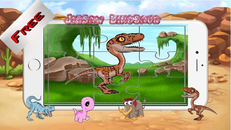 Dinosaur Jigsaw Puzzle Farm - Fun Animated Kids Jigsaw Puzzle with HD Cartoon Dinosaurs screenshot