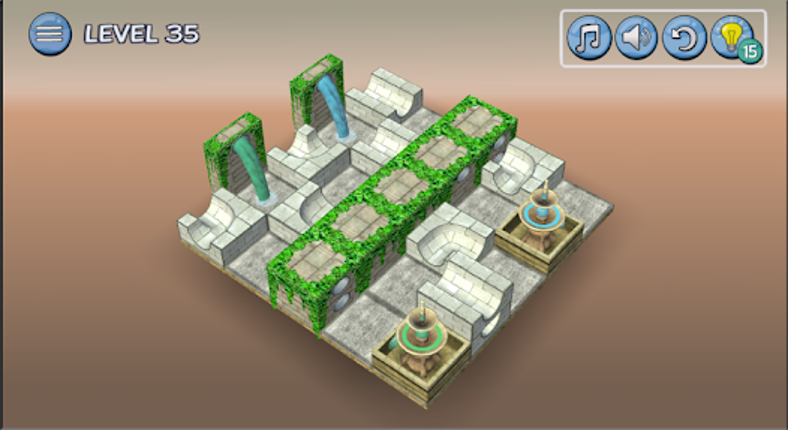 Flow Water Fountain 3D Puzzle screenshot