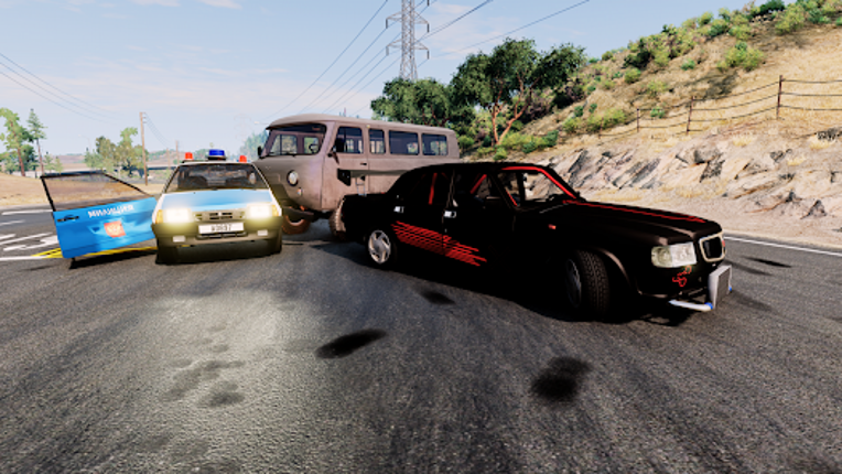 Car Crash Stunt ramp: Spusk 3D Image