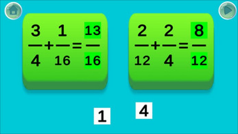Fraction Frenzy screenshot