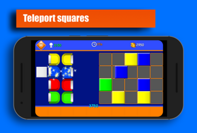 Quad-Teleport Squares Puzzle screenshot