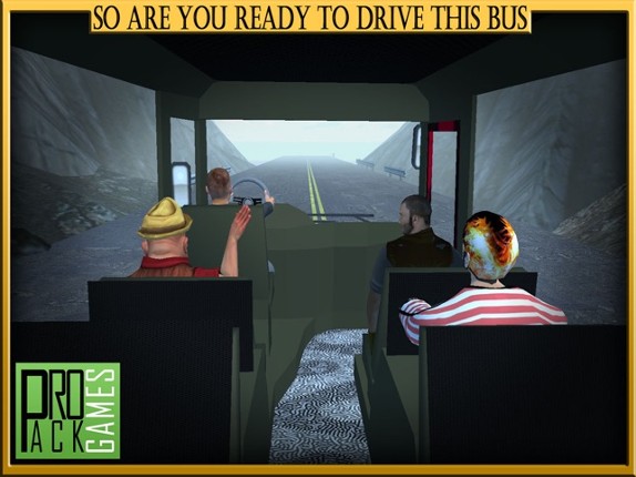 Mountain Bus Driving Simulator Cockpit View - Dodge the traffic on a dangerous highway Image