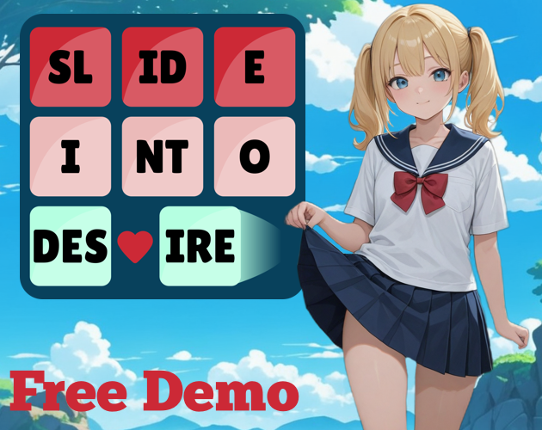 Slide into Desire: Sexy Anime Girl Puzzle Image