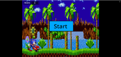 sonic running jump Image