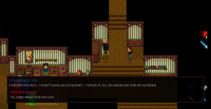 The Time Traveler - choices and consequences ARPG screenshot