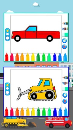 Trucks Connect the Dots and Coloring Book for Kids Lite Image