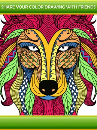 Animal Art Designs - Zen Therapy Adult Coloring Book screenshot