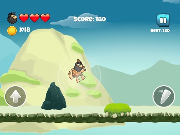Dinosaur vs Caveman - Dino Hunting Games for Kids screenshot