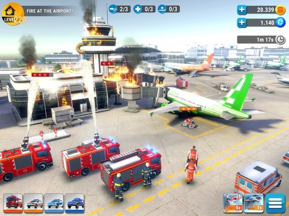 EMERGENCY HQ: firefighter game screenshot