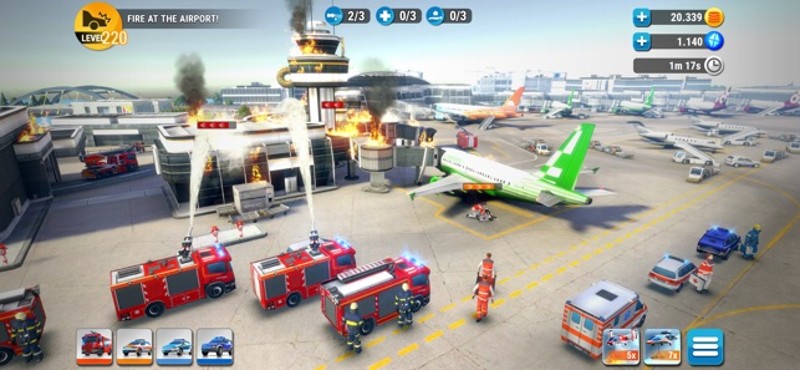 EMERGENCY HQ: firefighter game screenshot