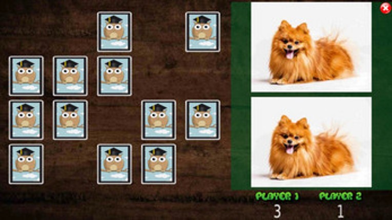 All Animals Pairs Memory Game Image