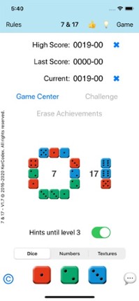 7 &amp; 17 - Dice Block Puzzle screenshot