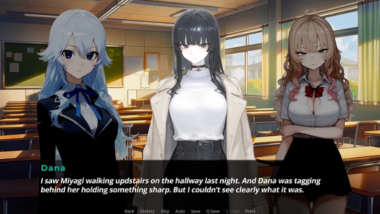 AI Schoolgirls Murder Mystery Image