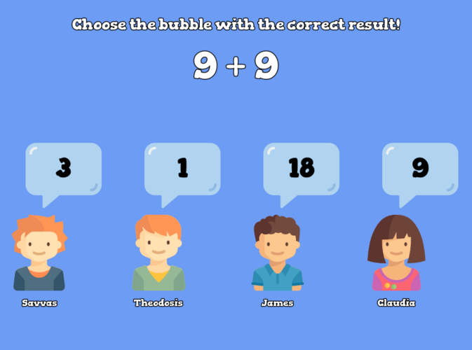 Games like Arithmetic Bubbles