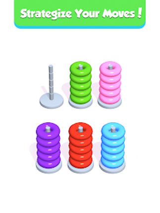 Hoop Stack - Color Puzzle Game Image