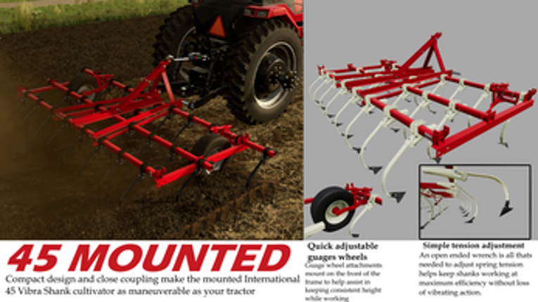 International 45 Vibra Shank Cultivator Image