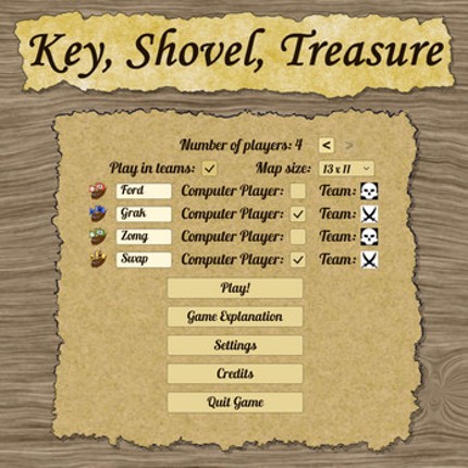 Key, Shovel, Treasure Image