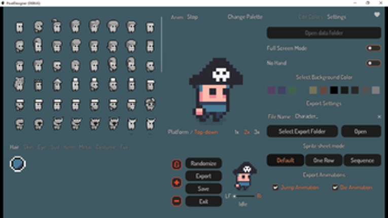 Pixel Character Creator v1.1 screenshot