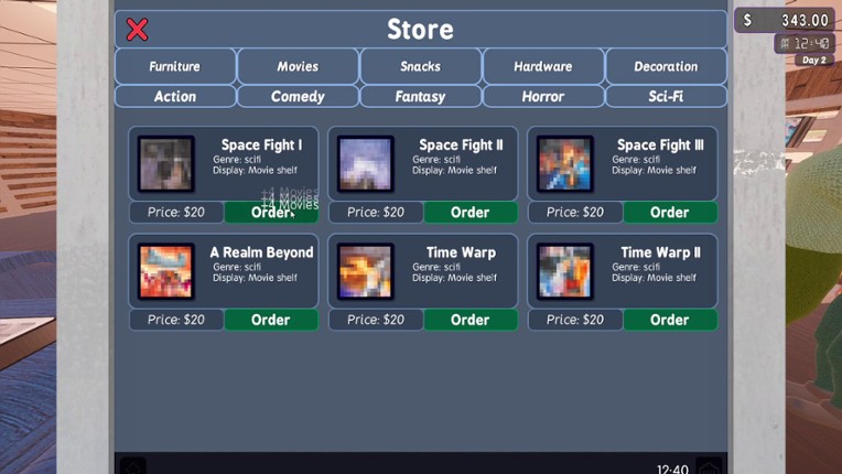 Rental Store Simulator screenshot