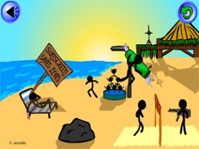 Stick Save - Stickman Beach Party Image