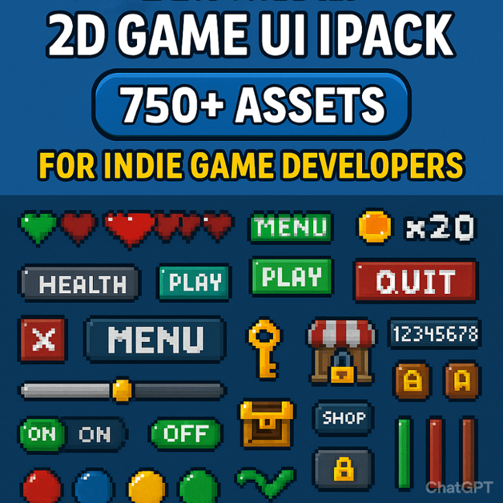 Games like "Ultimate Pixel 2D Game UI Pack – 750+ Assets for Indie Game Developers"