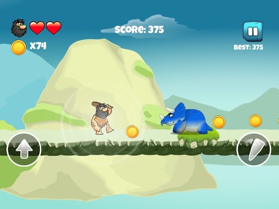 Dinosaur vs Caveman - Dino Hunting Games for Kids Image