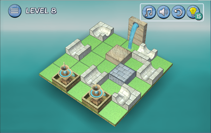 Flow Water Fountain 3D Puzzle screenshot