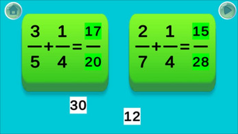 Fraction Frenzy screenshot