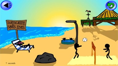 Stick Save - Stickman Beach Party Image