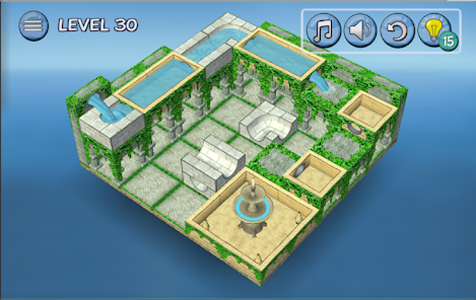 Flow Water Fountain 3D Puzzle screenshot