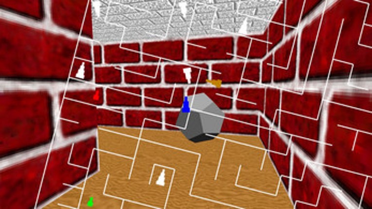 Windows 3D Maze Screensaver Game screenshot