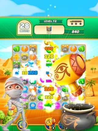 Gods & Gems: Egyptian Match 3 screenshot