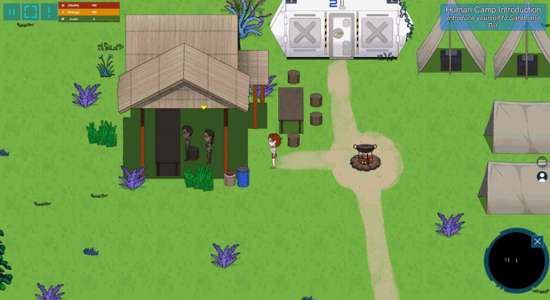 Malevolent Planet 2D July 2024 Build - Introduction to the Village screenshot