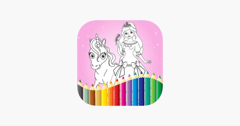 Princess Coloring Book Draw Paint for Kids &amp; Adult Image