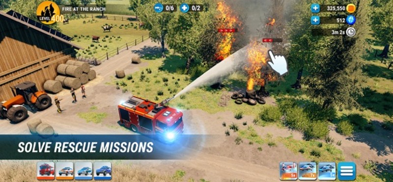 EMERGENCY HQ: firefighter game screenshot