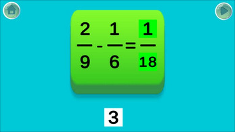 Fraction Frenzy screenshot