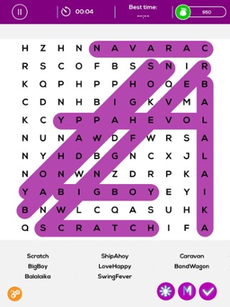 Search Movie Name Puzzles - Mega Word Search screenshot