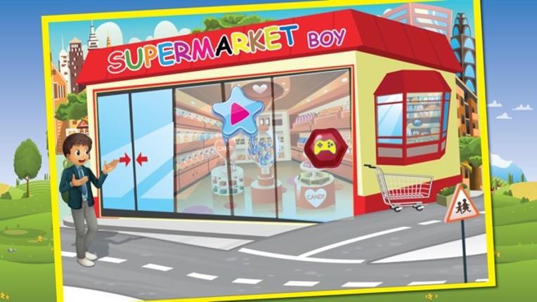 Supermarket boy food shopping - A crazy market cleanup & grocery shop game screenshot